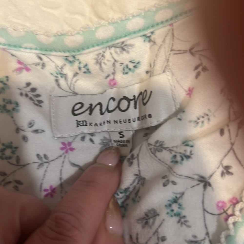 Sleep cute and comfy with this mint green and white polka dot night shirt dress - Picture 3 of 3